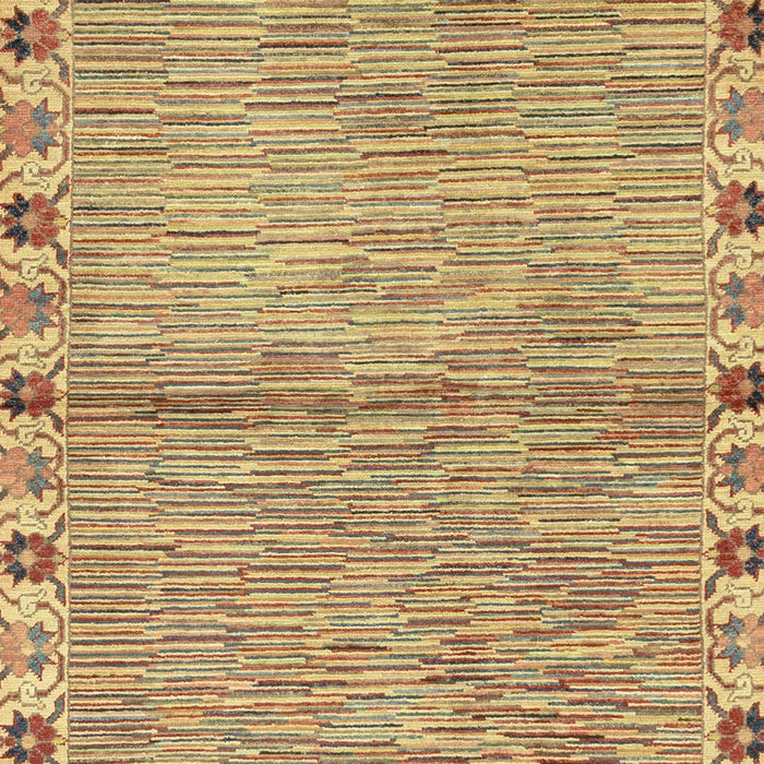 Machine Washable Abstract Chrome Gold Yellow Rug, wshabs3940