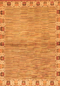 Abstract Orange Modern Rug, abs3940org