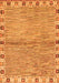 Abstract Orange Modern Rug, abs3940org