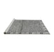 Sideview of Machine Washable Abstract Gray Modern Rug, wshabs3940gry