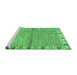 Sideview of Machine Washable Abstract Emerald Green Modern Area Rugs, wshabs3940emgrn