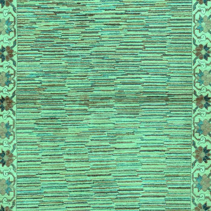 Machine Washable Abstract Turquoise Modern Area Rugs, wshabs3940turq