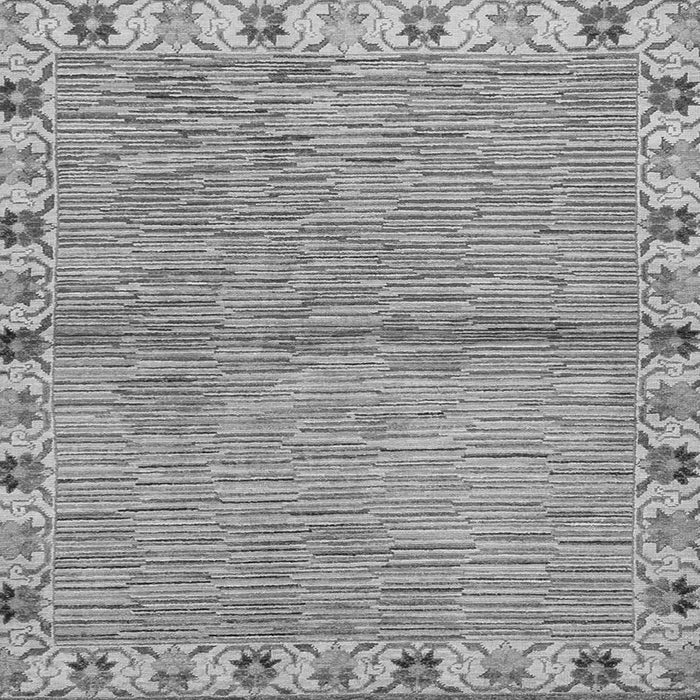 Square Machine Washable Abstract Gray Modern Rug, wshabs3940gry