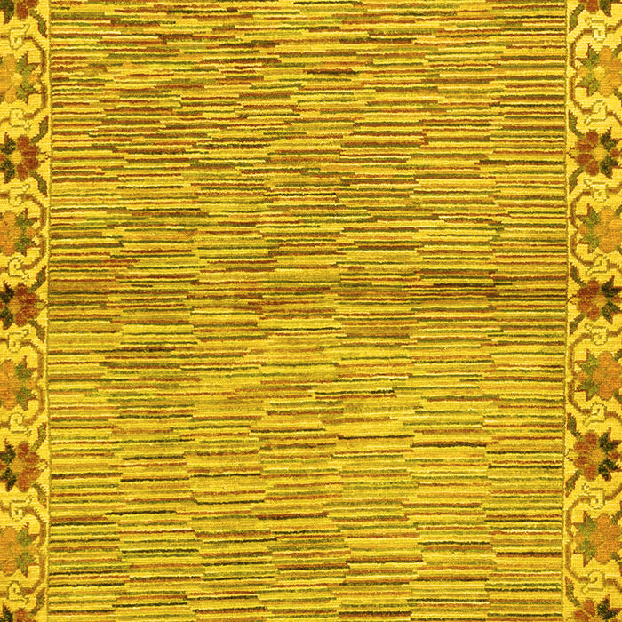 Abstract Yellow Modern Rug, abs3940yw