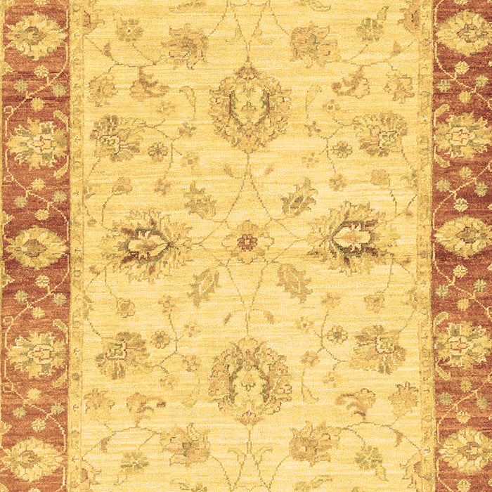Machine Washable Oriental Brown Traditional Rug, wshabs3941brn