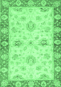 Oriental Emerald Green Traditional Rug, abs3941emgrn