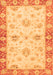 Machine Washable Oriental Orange Traditional Area Rugs, wshabs3941org