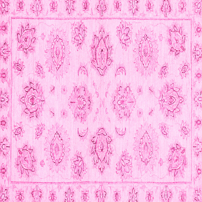 Square Oriental Pink Traditional Rug, abs3942pnk