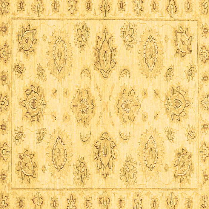 Square Machine Washable Oriental Brown Traditional Rug, wshabs3942brn