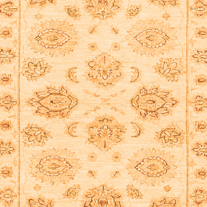 Machine Washable Oriental Orange Traditional Area Rugs, wshabs3942org
