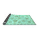 Sideview of Oriental Light Blue Traditional Rug, abs3942lblu