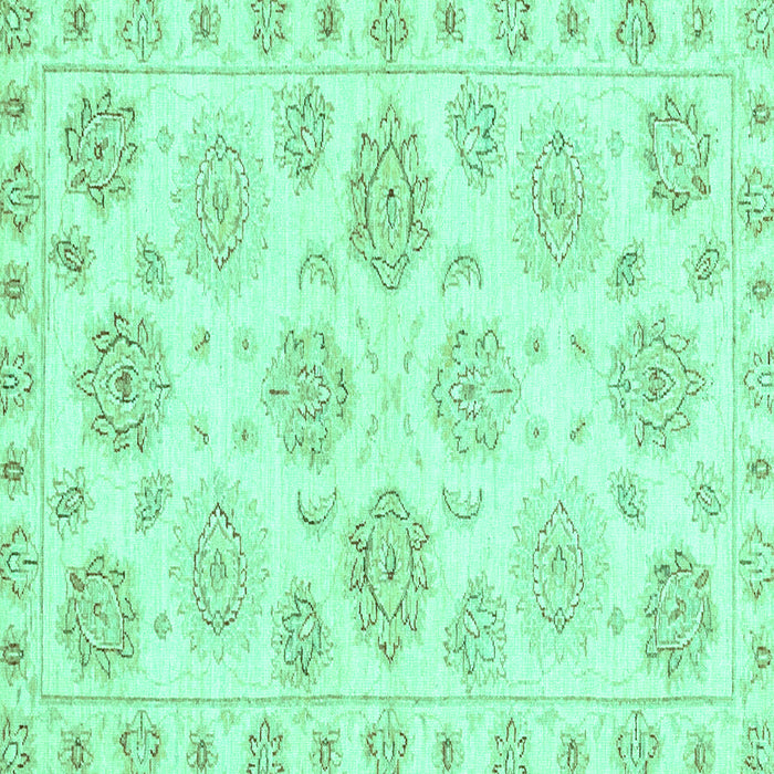 Square Oriental Turquoise Traditional Rug, abs3942turq