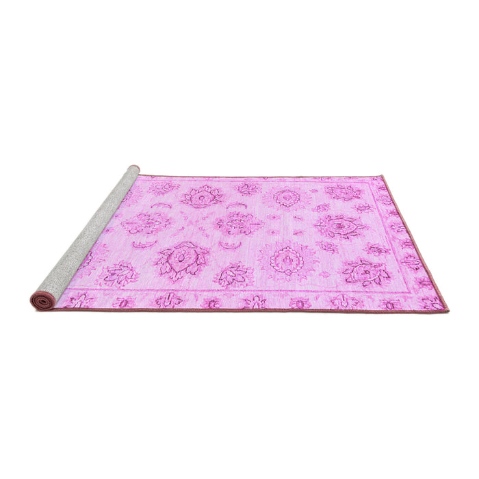 Sideview of Machine Washable Oriental Purple Traditional Area Rugs, wshabs3942pur