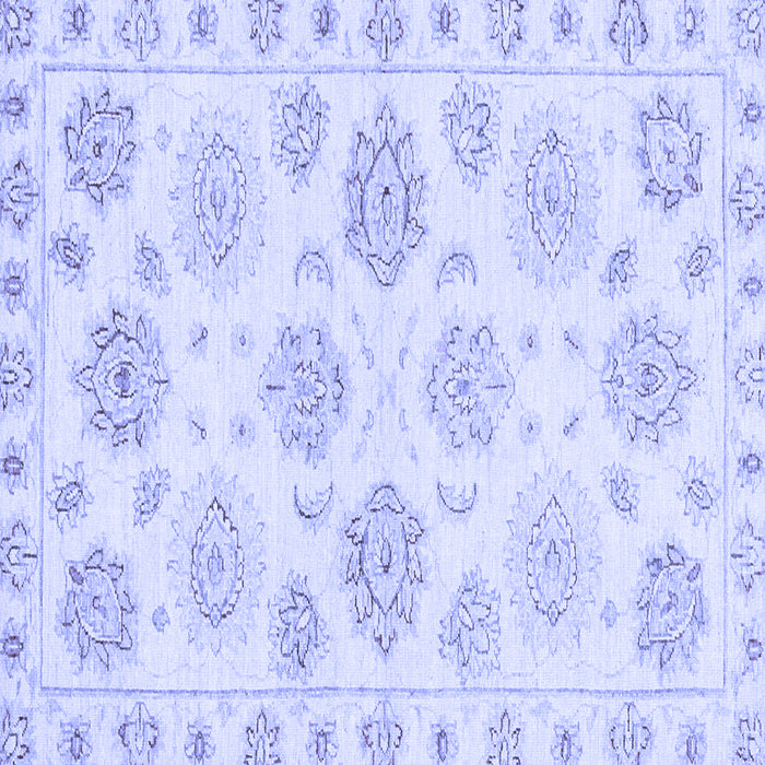 Square Oriental Blue Traditional Rug, abs3942blu