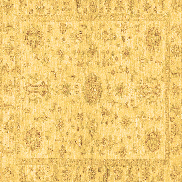 Square Oriental Brown Traditional Rug, abs3943brn