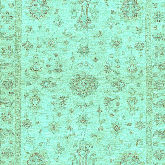 Machine Washable Oriental Light Blue Traditional Rug, wshabs3943lblu