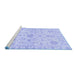 Sideview of Machine Washable Oriental Blue Traditional Rug, wshabs3943blu