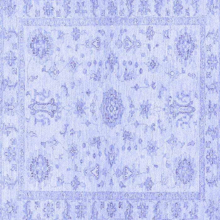 Square Oriental Blue Traditional Rug, abs3943blu