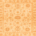 Square Oriental Orange Traditional Rug, abs3943org