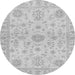 Round Oriental Gray Traditional Rug, abs3943gry