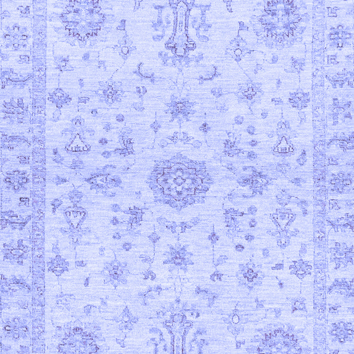 Machine Washable Oriental Blue Traditional Rug, wshabs3943blu
