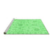 Sideview of Machine Washable Oriental Emerald Green Traditional Area Rugs, wshabs3943emgrn