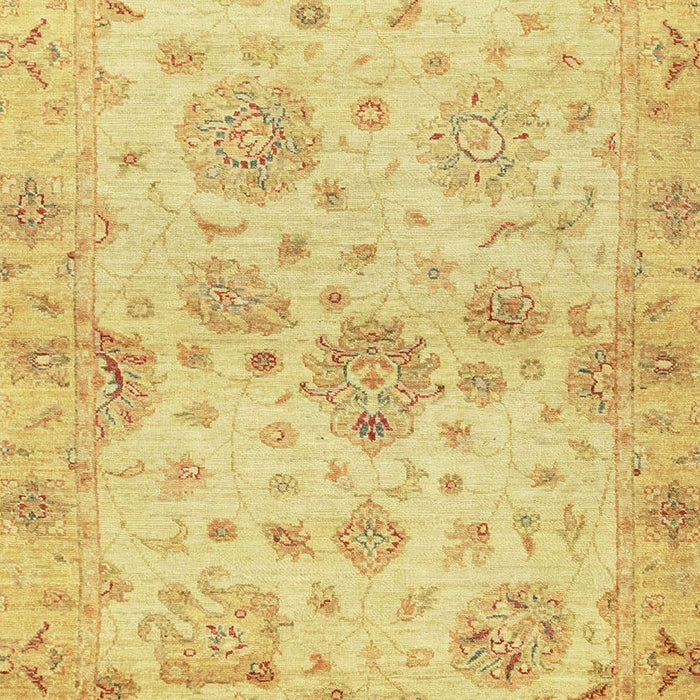 Machine Washable Abstract Yellow Rug, wshabs3944