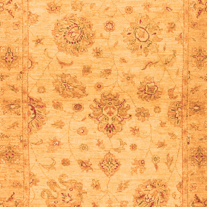 Machine Washable Oriental Orange Traditional Area Rugs, wshabs3944org
