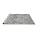 Sideview of Machine Washable Oriental Gray Traditional Rug, wshabs3944gry