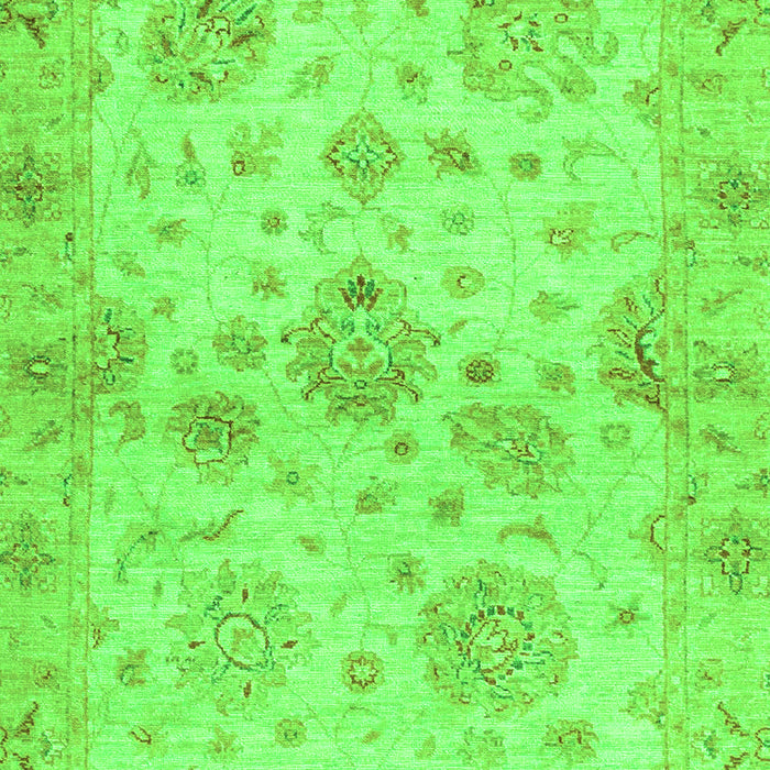 Machine Washable Oriental Green Traditional Area Rugs, wshabs3944grn