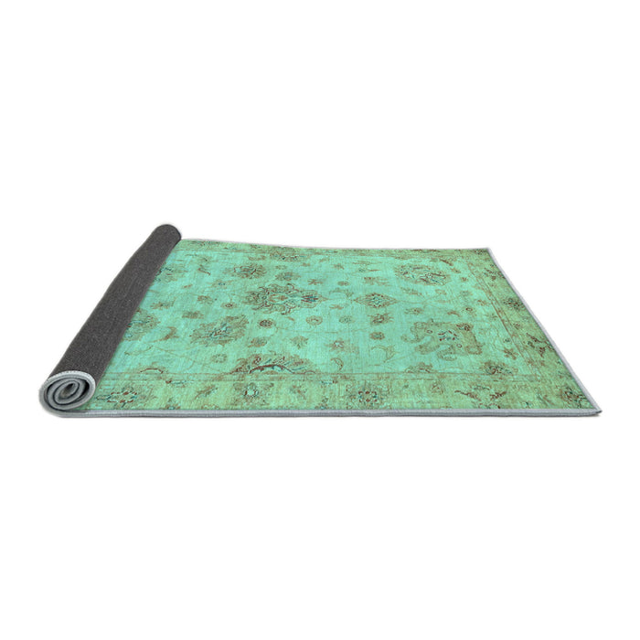 Sideview of Oriental Light Blue Traditional Rug, abs3944lblu
