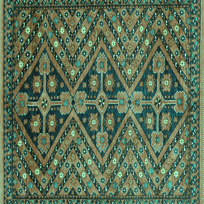 Square Abstract Turquoise Modern Rug, abs3945turq