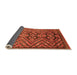 Sideview of Abstract Orange Modern Rug, abs3945org