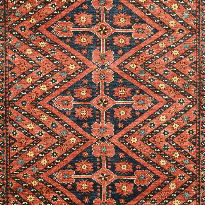 Abstract Saffron Red Modern Rug, abs3945