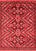 Abstract Red Modern Area Rugs