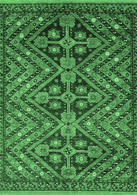 Abstract Emerald Green Modern Rug, abs3945emgrn