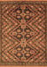 Machine Washable Abstract Brown Modern Rug, wshabs3945brn