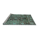 Sideview of Machine Washable Abstract Light Blue Modern Rug, wshabs3946lblu