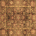 Square Abstract Brown Modern Rug, abs3946brn