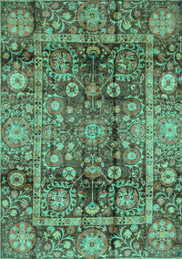 Abstract Turquoise Modern Rug, abs3946turq