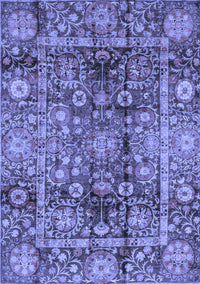 Abstract Blue Modern Rug, abs3946blu