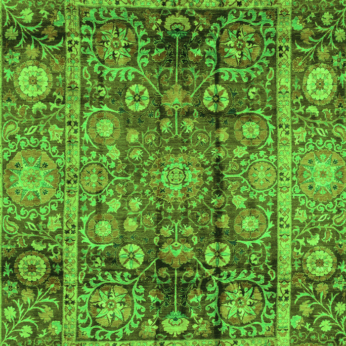 Machine Washable Abstract Green Modern Area Rugs, wshabs3946grn