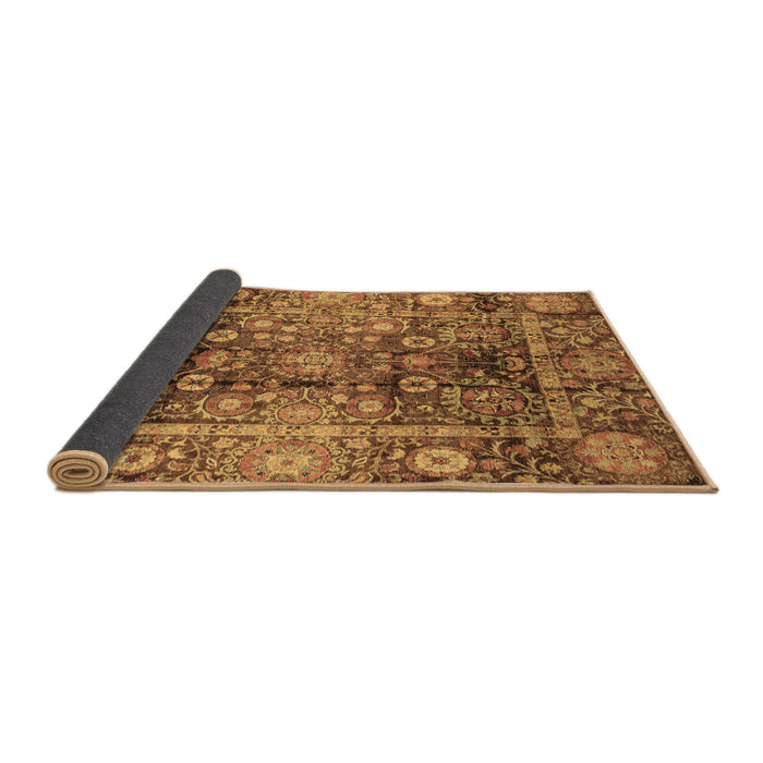 Sideview of Abstract Brown Modern Rug, abs3946brn