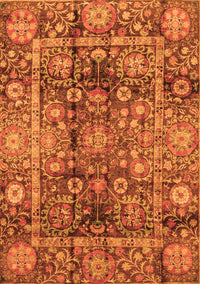 Abstract Orange Modern Rug, abs3946org