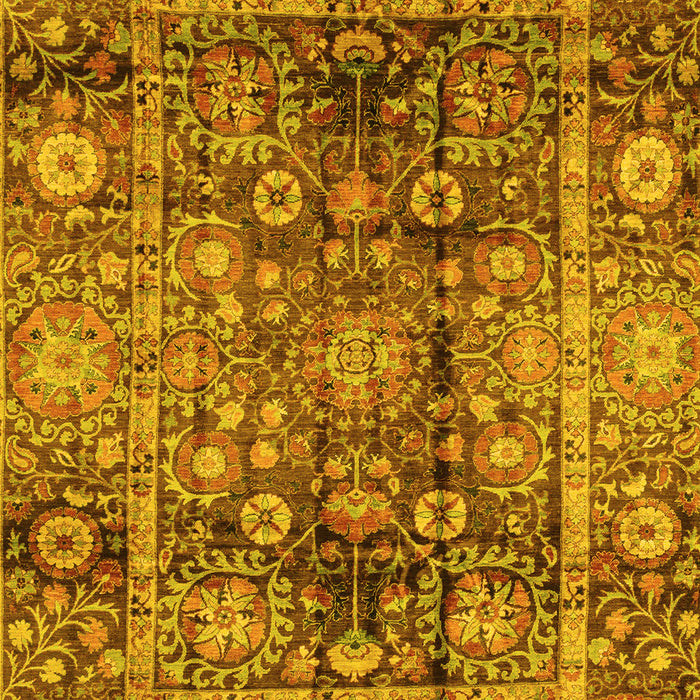 Abstract Yellow Modern Rug, abs3946yw