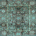 Square Machine Washable Abstract Light Blue Modern Rug, wshabs3946lblu