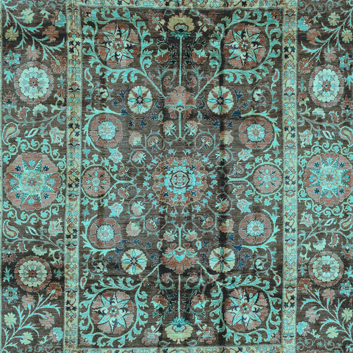 Abstract Light Blue Modern Rug, abs3946lblu