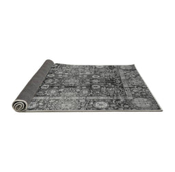 Sideview of Abstract Gray Modern Rug, abs3946gry