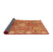 Sideview of Abstract Orange Oriental Rug, abs3947