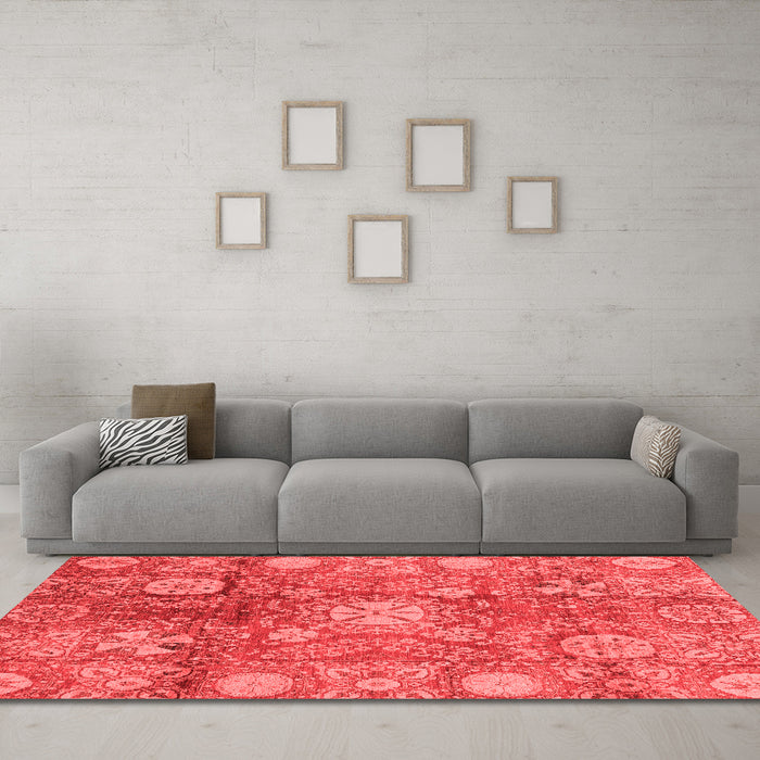 Traditional Red Washable Rugs
